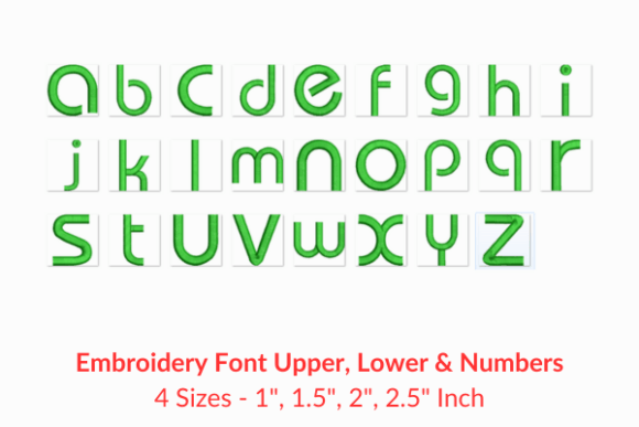 Bauhaus Font: A Bold Embroidery Choice