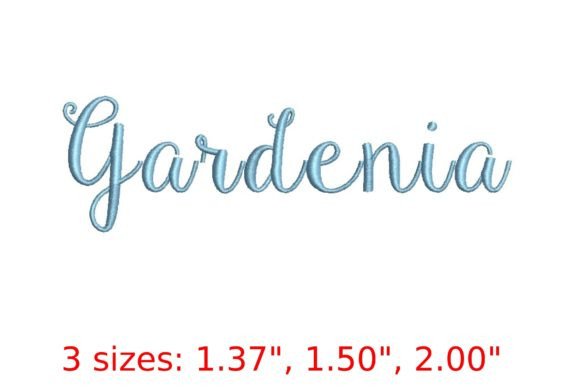 Gardenia Font: A Floral Embroidery Delight