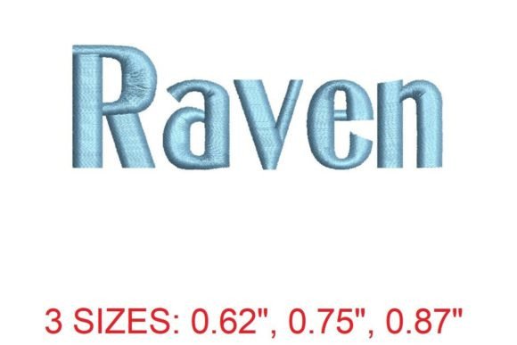 Raven Font: Dark Beauty in Embroidery